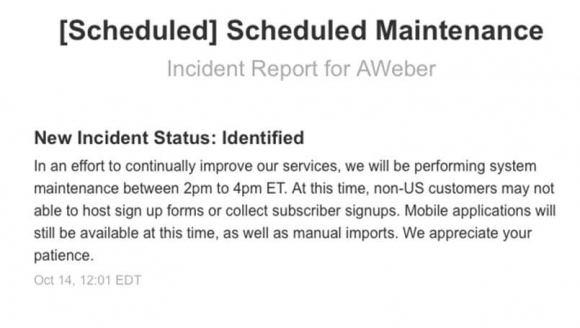 aweber-scheduled-maintenance-10-14